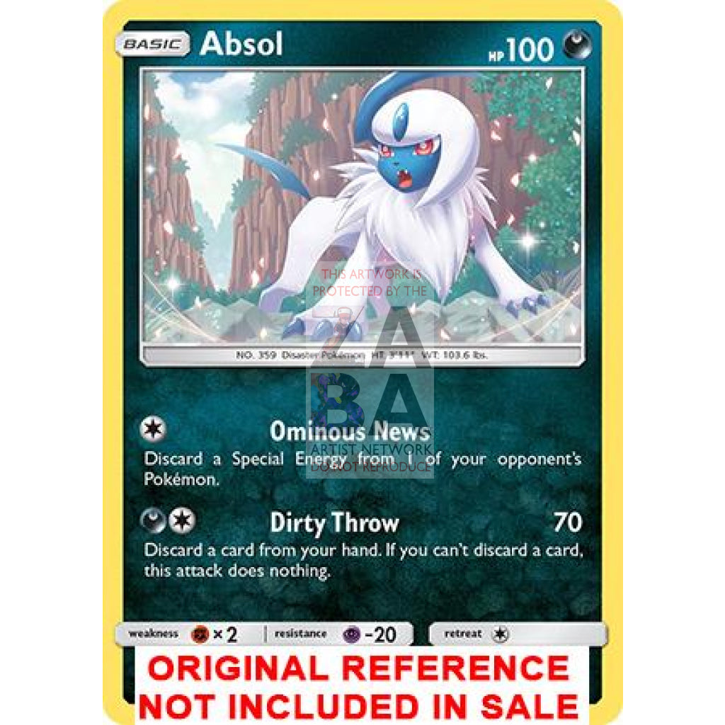 Absol 133/236 Cosmic Eclipse Extended Art Custom Pokemon Card - ZabaTV