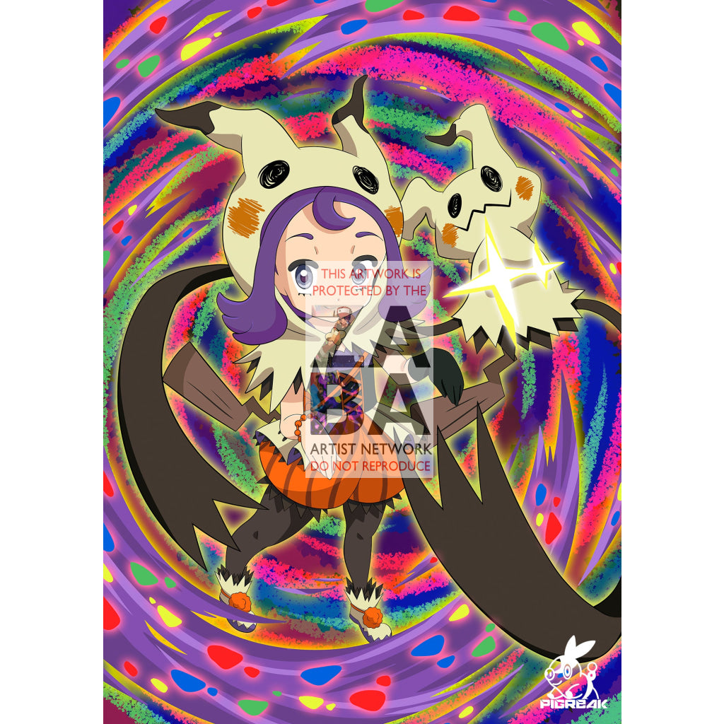 Acerola's Mimikyu ex Custom Pokemon Card - ZabaTV