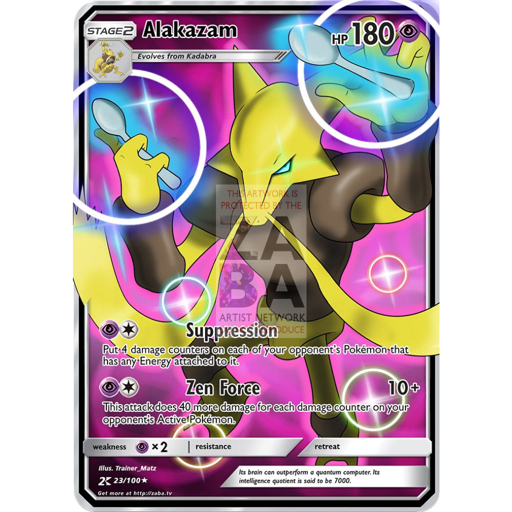 Alakazam Custom Pokemon Card - ZabaTV