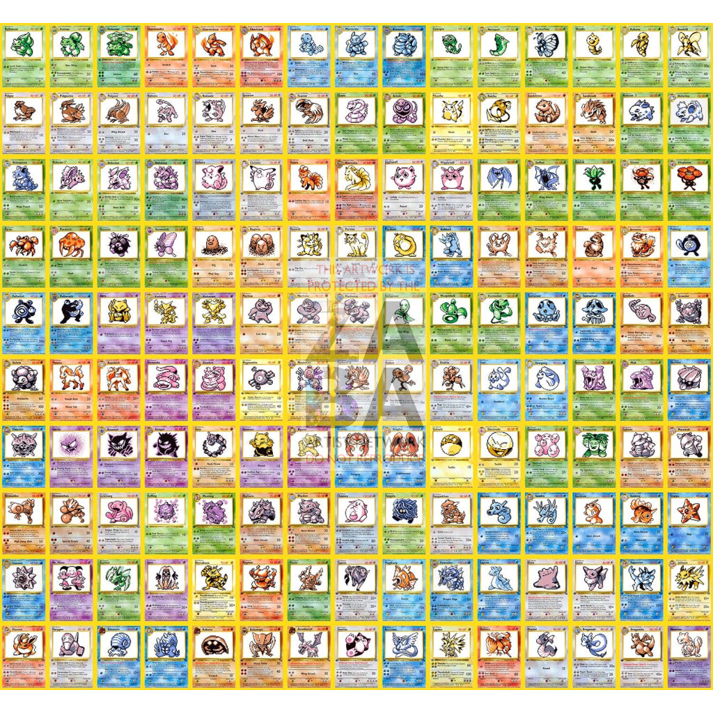 All 151 Game Sprite Custom Pokemon Cards Card