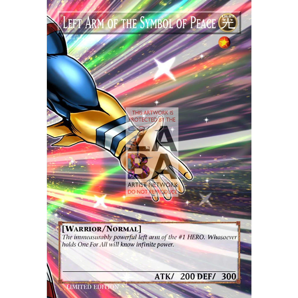 AllMight The Symbol of Peace (Exodia Parody) Full Art ORICA - Custom Yu-Gi-Oh! Card - ZabaTV