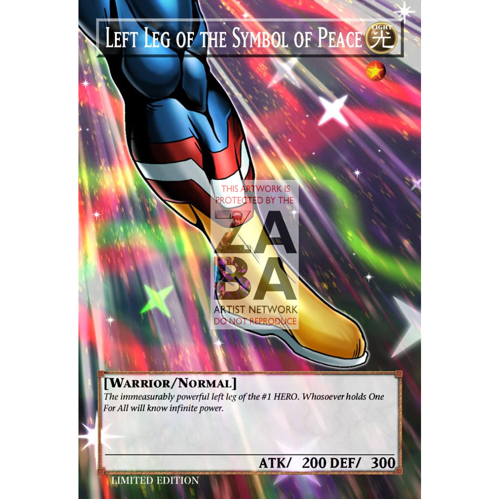 AllMight The Symbol of Peace (Exodia Parody) Full Art ORICA - Custom Yu-Gi-Oh! Card - ZabaTV