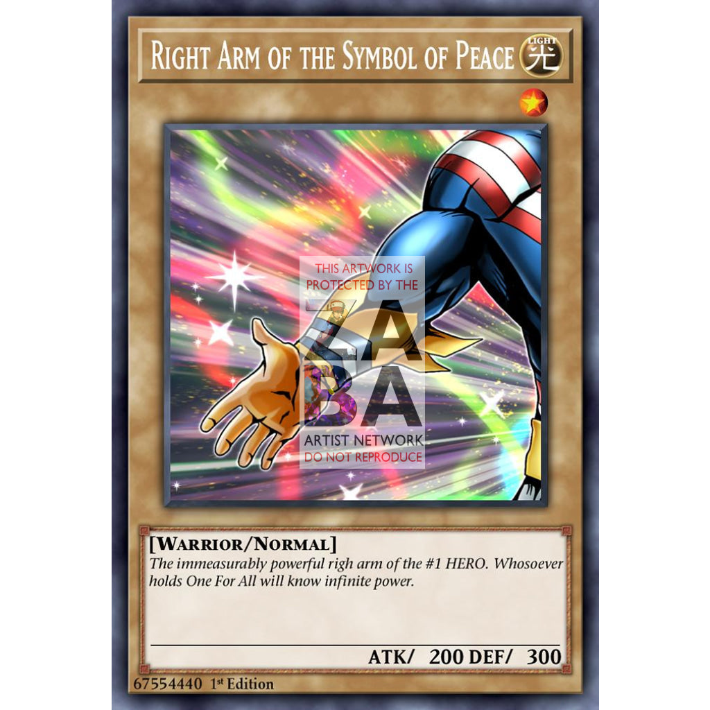 AllMight The Symbol of Peace (Exodia Parody) Full Art ORICA - Custom Yu-Gi-Oh! Card - ZabaTV