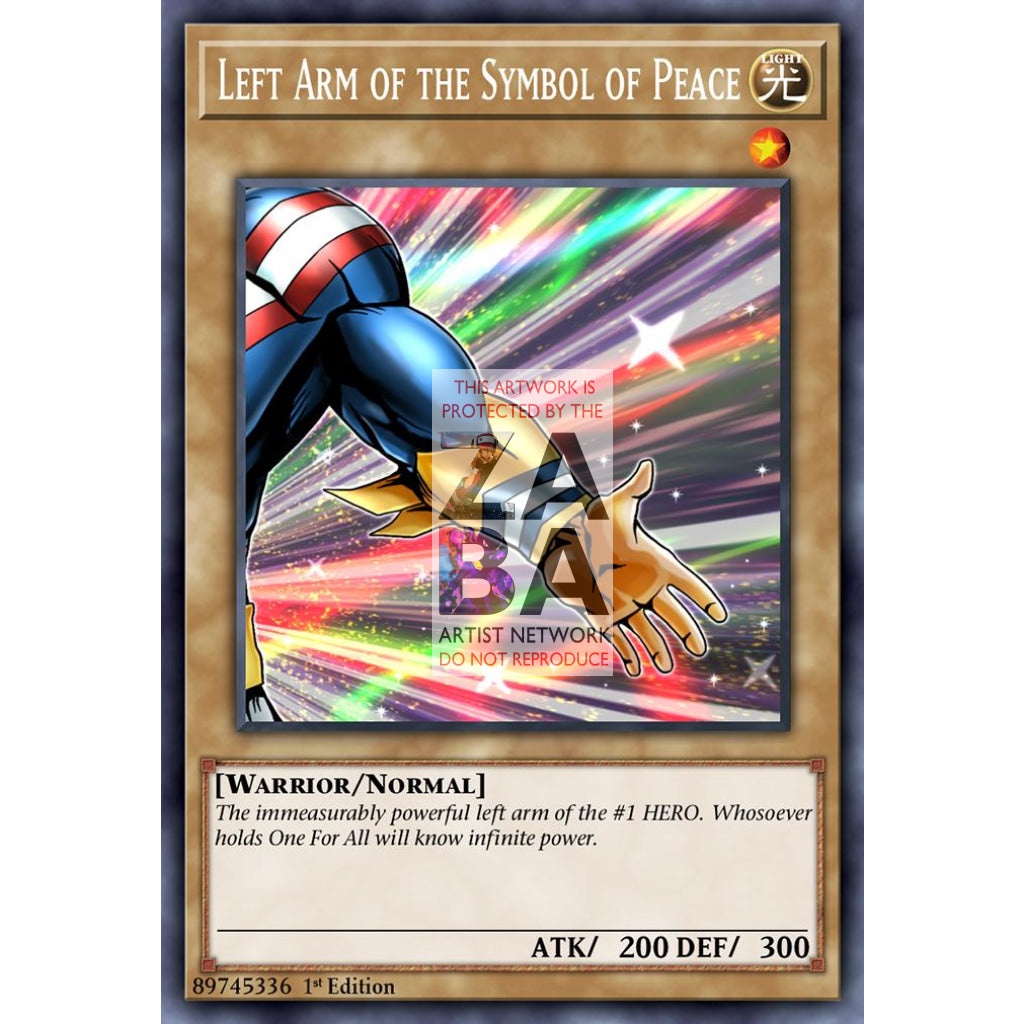 AllMight The Symbol of Peace (Exodia Parody) Full Art ORICA - Custom Yu-Gi-Oh! Card - ZabaTV