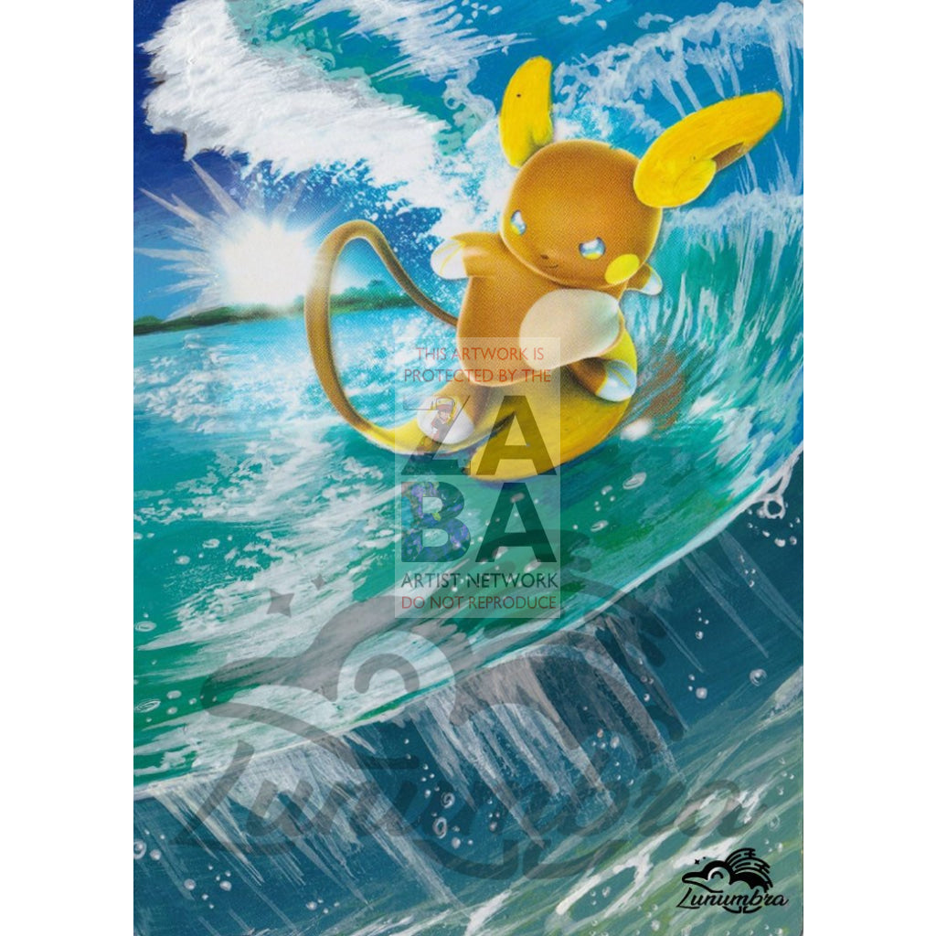 Alolan Raichu 30/30 SM Trainer Kit Extended Art Custom Pokemon Card - ZabaTV