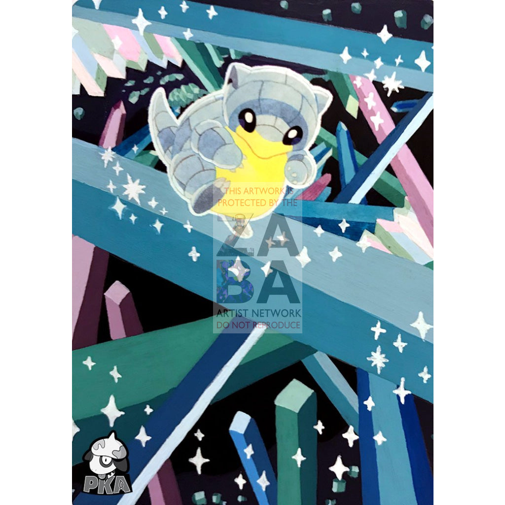Alolan Sandshrew 137/236 Cosmic Eclipse Extended Art Custom Pokemon Card - ZabaTV
