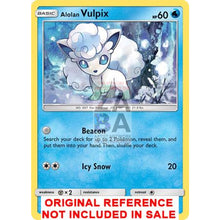 Alolan Vulpix 12/145 Guardians Rising Canvas Card Extension Custom Pokemon