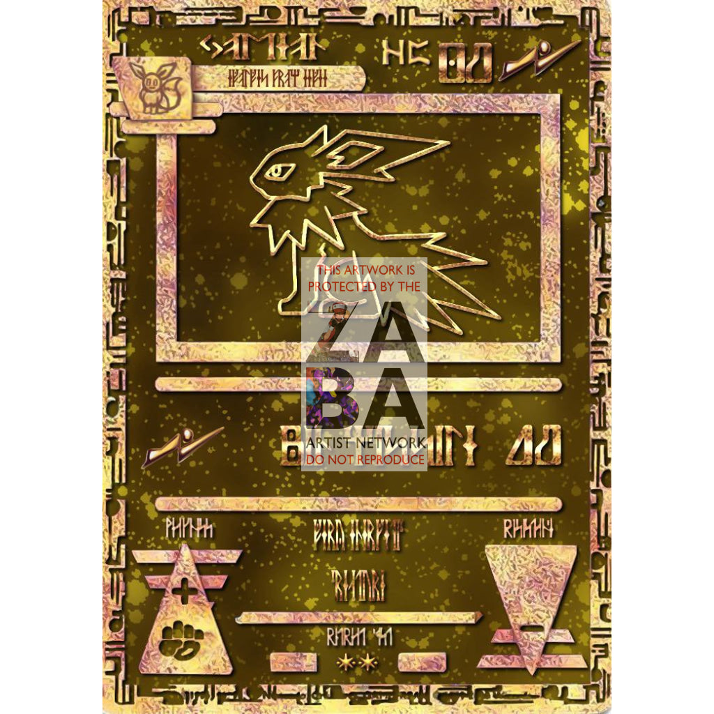 Ancient Jolteon Custom Pokemon Card - ZabaTV