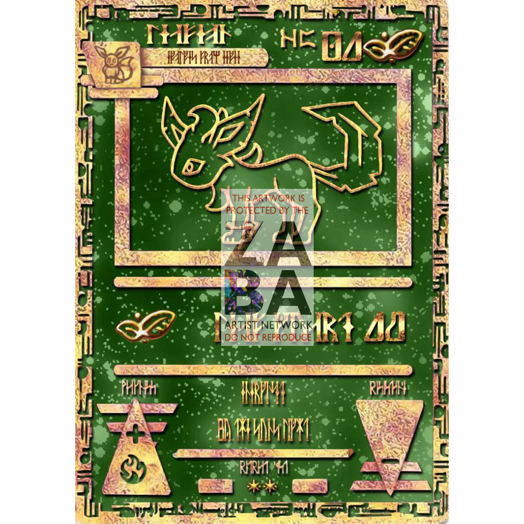 Ancient Leafeon Custom Pokemon Card - ZabaTV