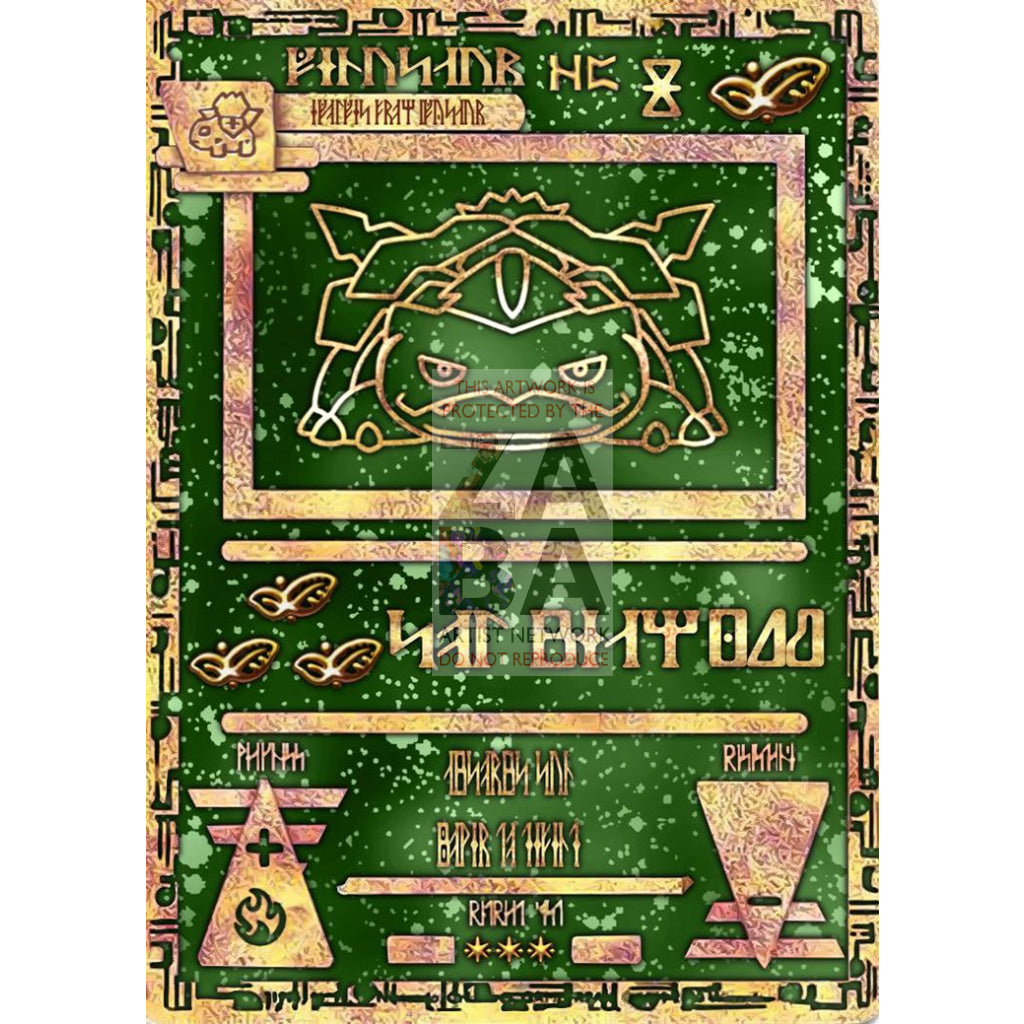 Ancient Venusaur Custom Pokemon Card - ZabaTV