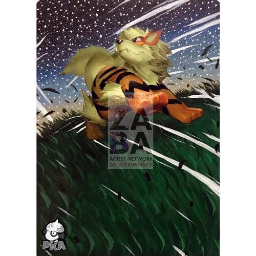 Arcanine 11/122 Breakpoint Extended Art Custom Pokemon Card Silver Holographic