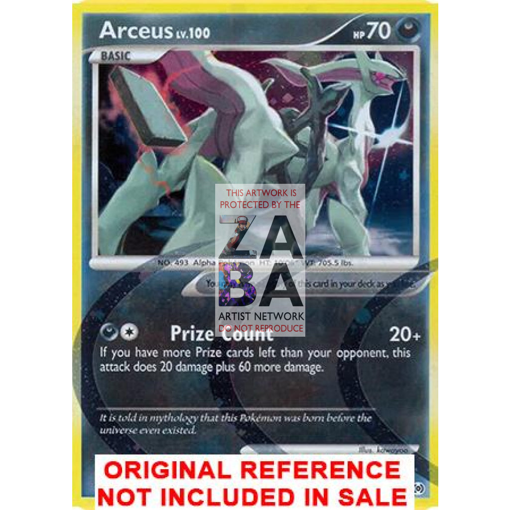 Arceus AR1 Platinum Arceus Extended Art Custom Pokemon Card - ZabaTV