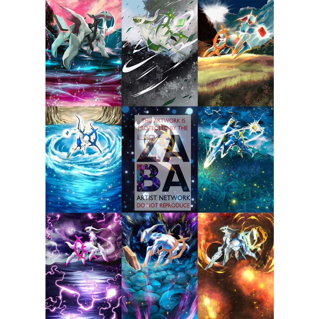 Arceus AR1 Platinum Arceus Extended Art Custom Pokemon Card - ZabaTV