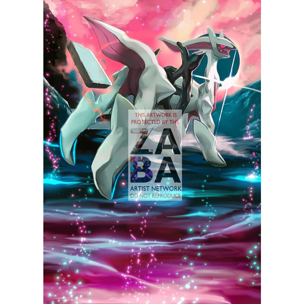 Arceus AR1 Platinum Arceus Extended Art Custom Pokemon Card - ZabaTV