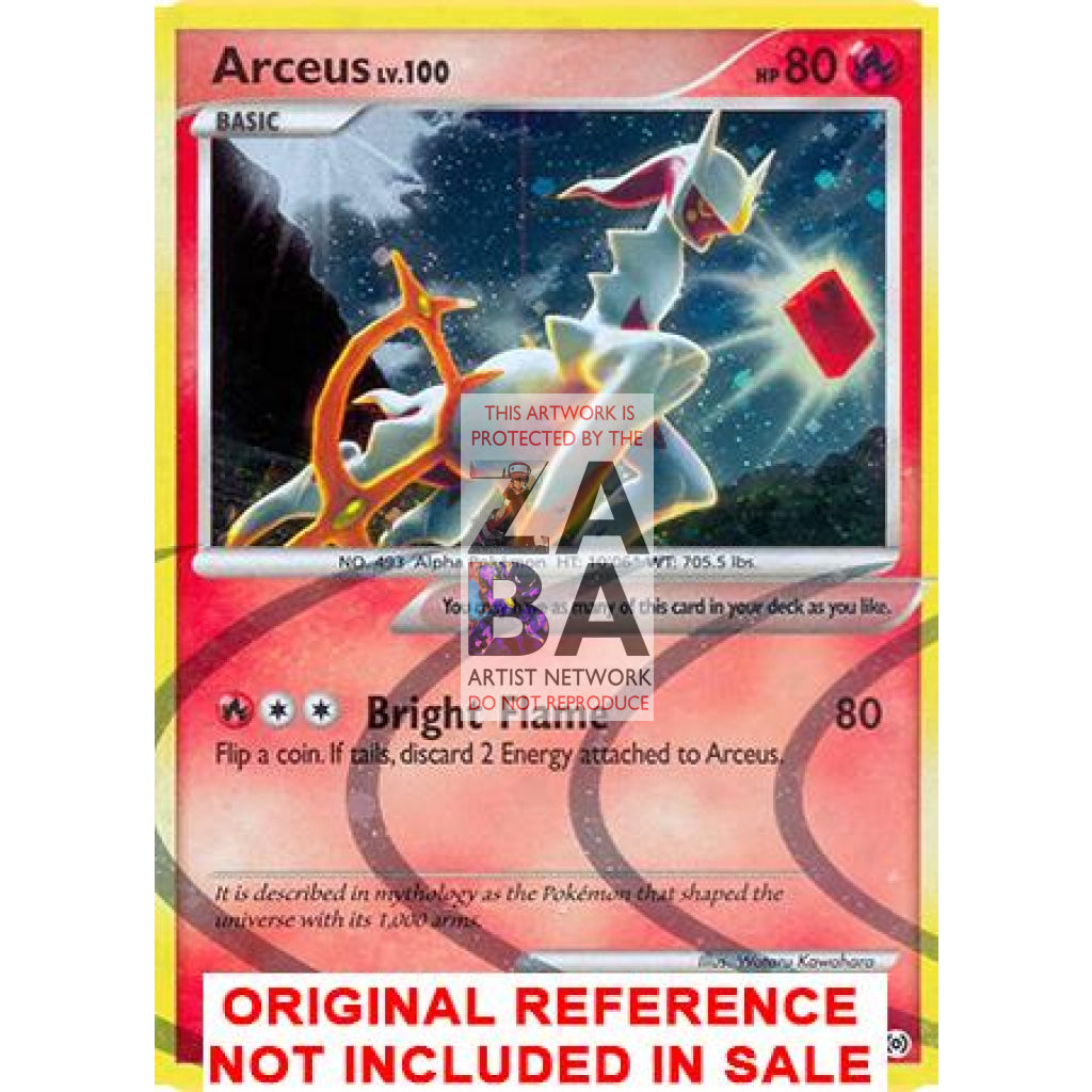 Arceus AR3 Platinum Arceus Extended Art Custom Pokemon Card - ZabaTV