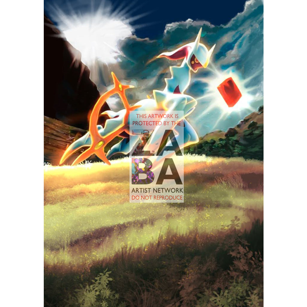 Arceus AR3 Platinum Arceus Extended Art Custom Pokemon Card - ZabaTV