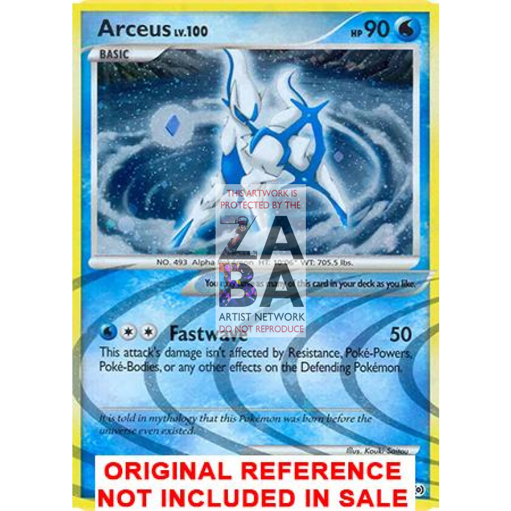 Arceus AR4 Platinum Arceus Extended Art Custom Pokemon Card - ZabaTV