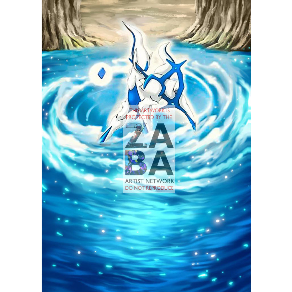 Arceus AR4 Platinum Arceus Extended Art Custom Pokemon Card - ZabaTV