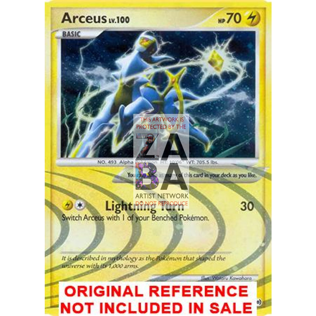 Arceus AR6 Platinum Arceus Extended Art Custom Pokemon Card - ZabaTV