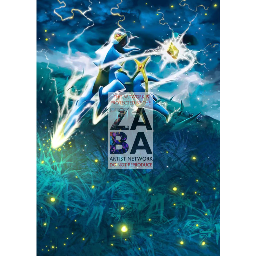 Arceus AR6 Platinum Arceus Extended Art Custom Pokemon Card - ZabaTV