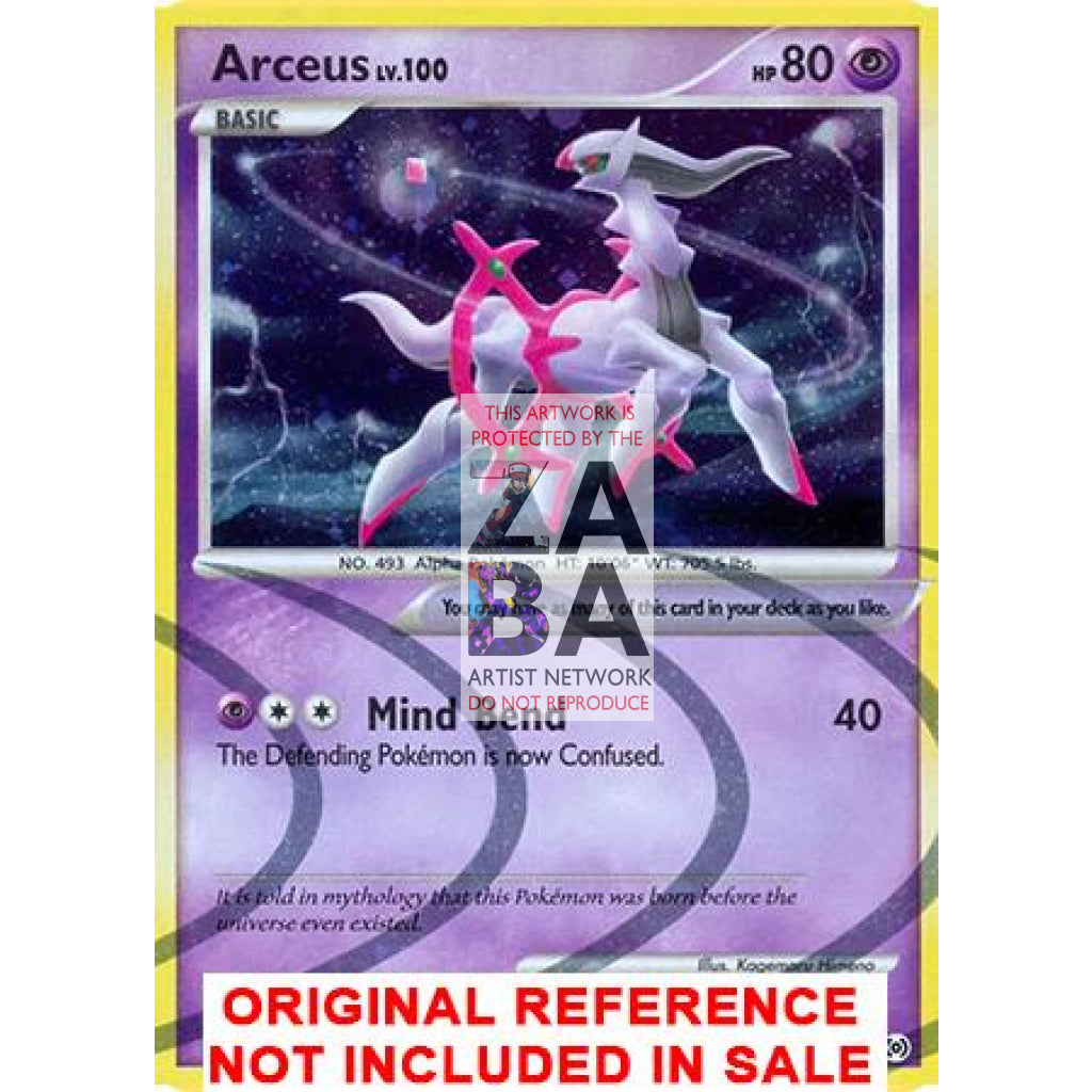 Arceus AR7 Platinum Arceus Extended Art Custom Pokemon Card - ZabaTV