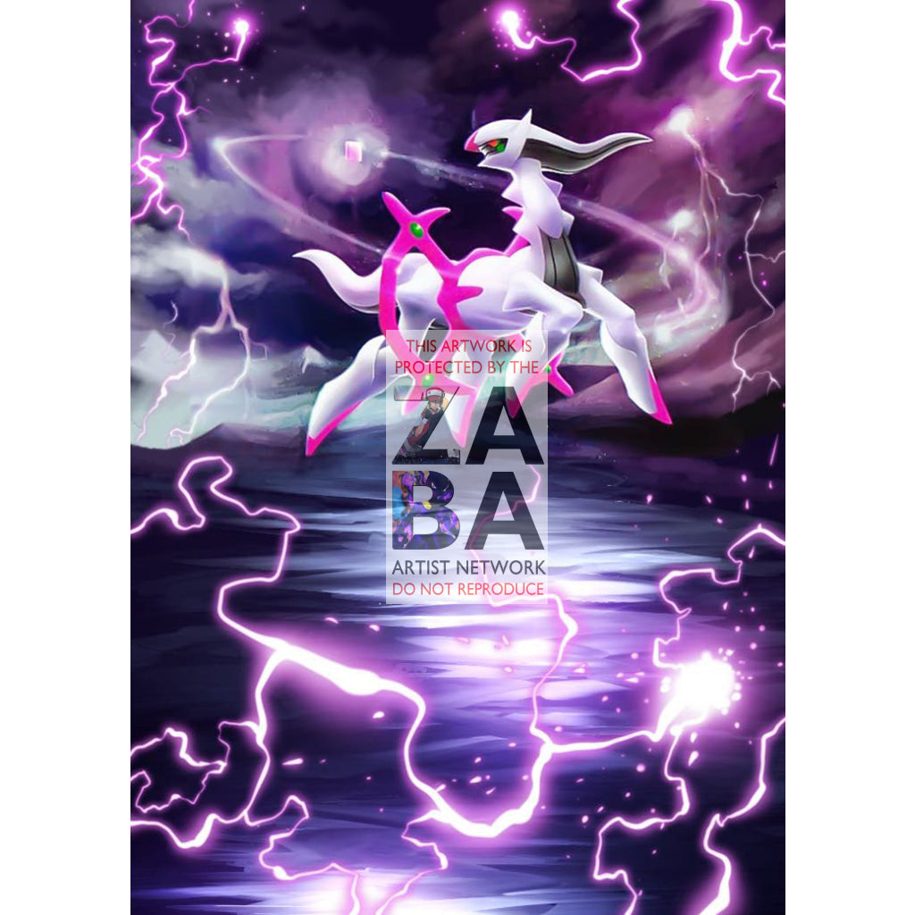 Arceus AR7 Platinum Arceus Extended Art Custom Pokemon Card - ZabaTV