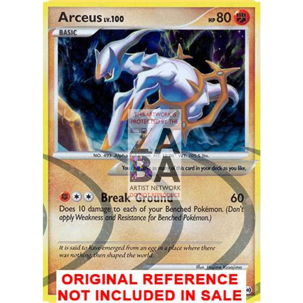 Arceus AR8 Platinum Arceus Extended Art Custom Pokemon Card - ZabaTV