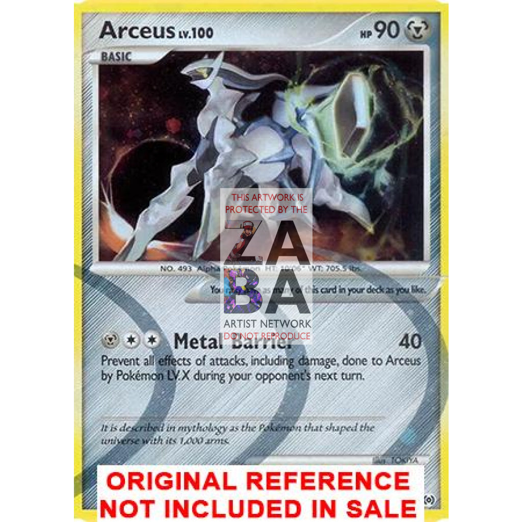 Arceus AR9 Platinum Arceus Extended Art Custom Pokemon Card - ZabaTV