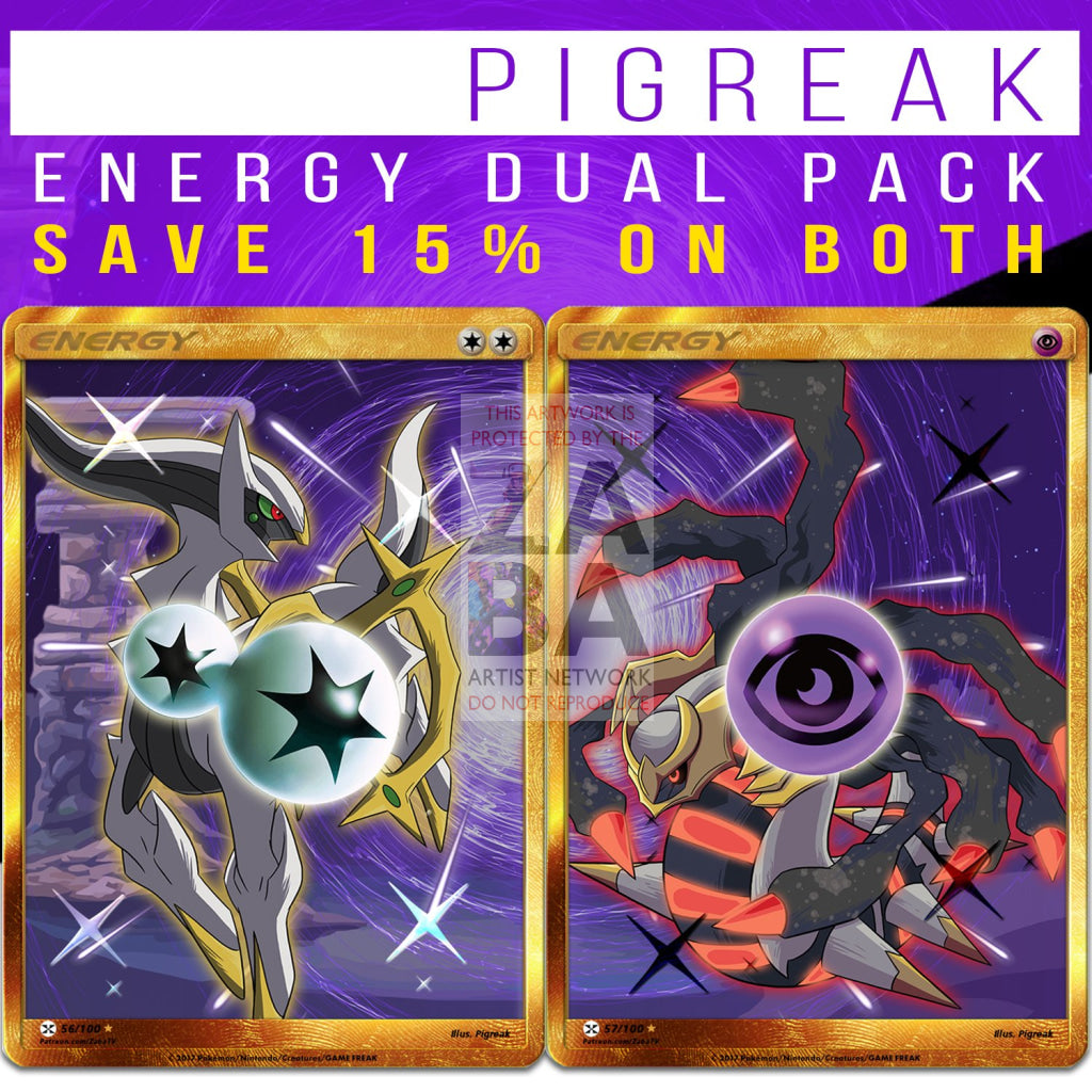 Arceus Double Colorless Energy Secret Rare Custom Pokemon Card