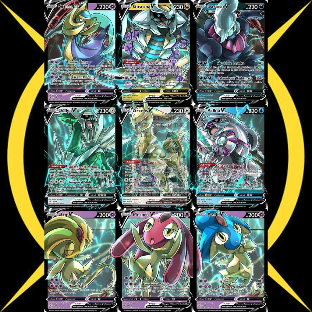 Arceus V Sinnoh Legendaries Collage Custom Pokemon Card - ZabaTV