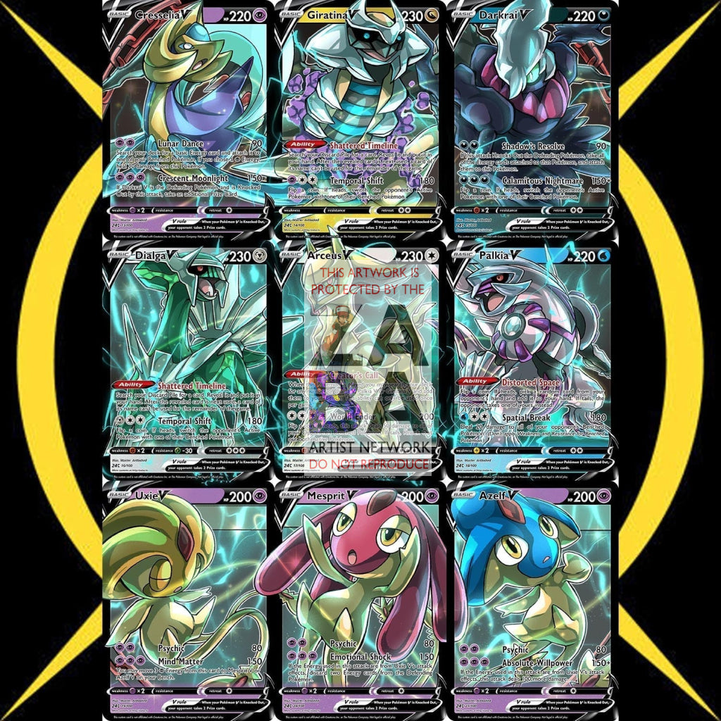 Arceus V Sinnoh Legendaries Collage Custom Pokemon Card - ZabaTV