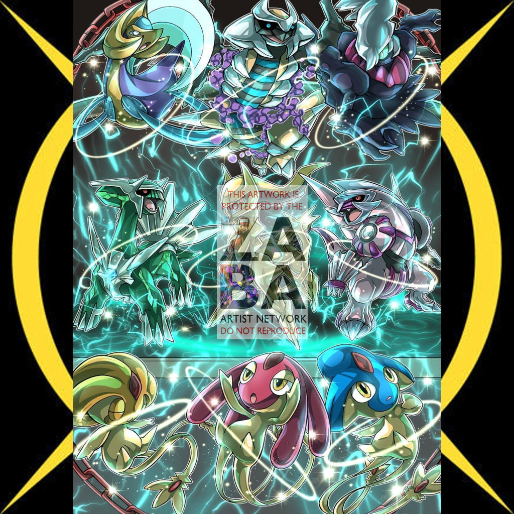 Arceus V Sinnoh Legendaries Collage Custom Pokemon Card - ZabaTV