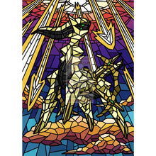 Arceus V (Stained-Glass) Custom Pokemon Card Shining / Textless Silver Foil