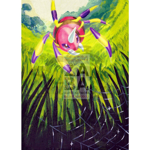 Ariados 6/98 Xy Ancient Origins Extended Art Custom Pokemon Card Textless Silver Holographic