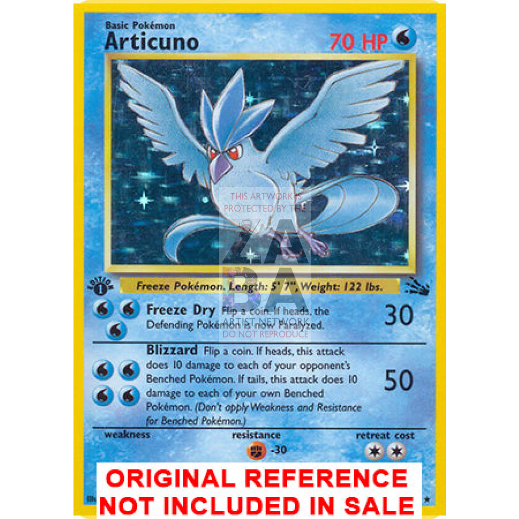 Articuno 2/62 Fossil Extended Art Custom Pokemon Card - ZabaTV