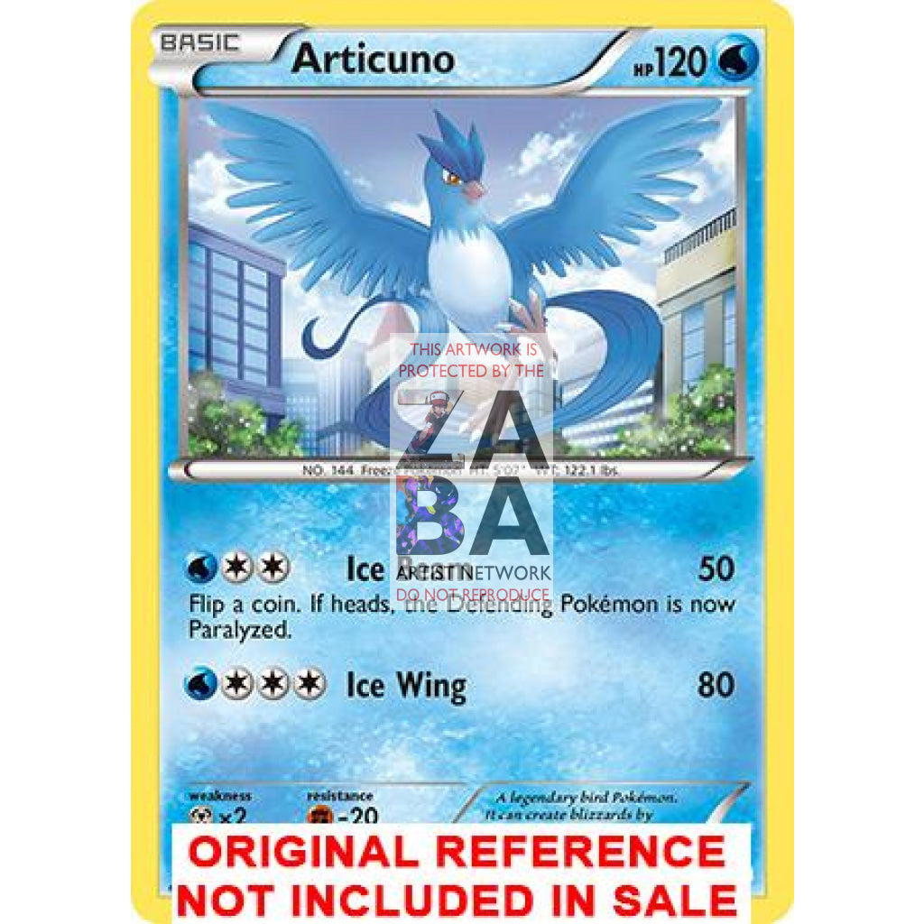 Articuno 32/113 Legendary Treasures Extended Art Custom Pokemon Card - ZabaTV