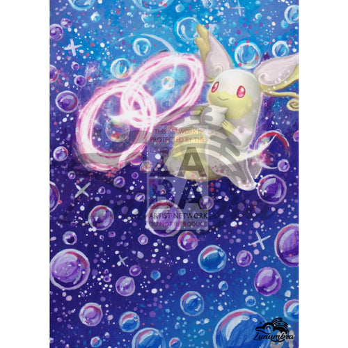 Audino Spirit Link 92/124 Xy Fates Collide Extended Art Custom Pokemon Card Textless Silver