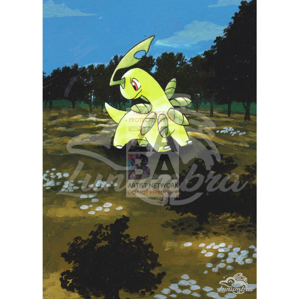 Bayleef 29/111 Neo Genesis Extended Art Custom Pokemon Card Textless Silver Holographic