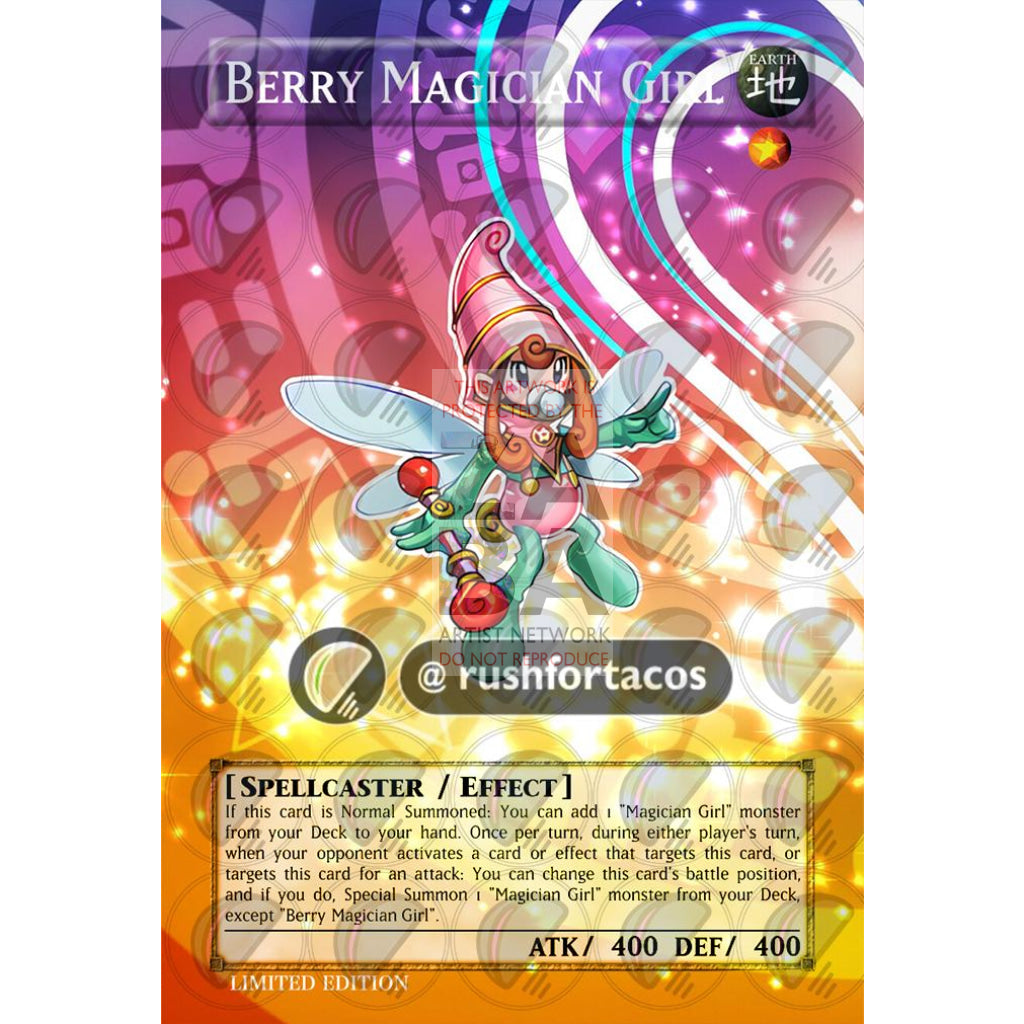 Berry Magician Girl Full Art ORICA - Custom Yu-Gi-Oh! Card - ZabaTV