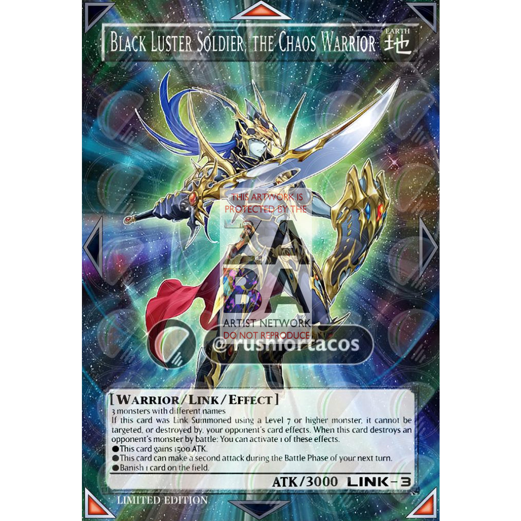 Black Luster Soldier - Soldier of Chaos BLHR-EN046 Full Art ORICA - Custom Yu-Gi-Oh! Card - ZabaTV