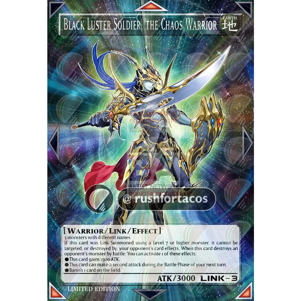 Black Luster Soldier - Soldier of Chaos BLHR-EN046 Full Art ORICA - Custom Yu-Gi-Oh! Card - ZabaTV