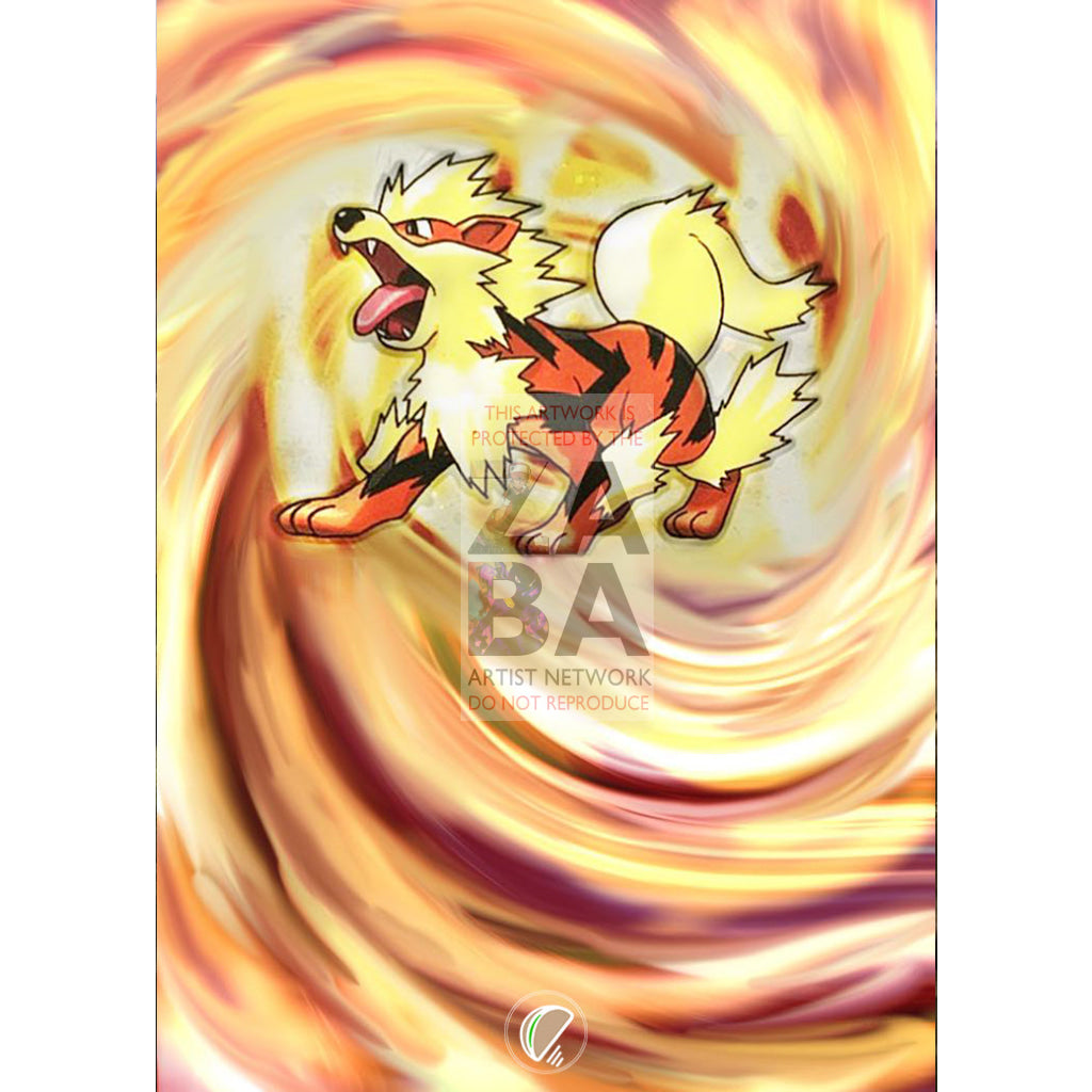 Blaine's Arcanine 1/132 Gym Challenge Extended Art Custom Pokemon Card - ZabaTV