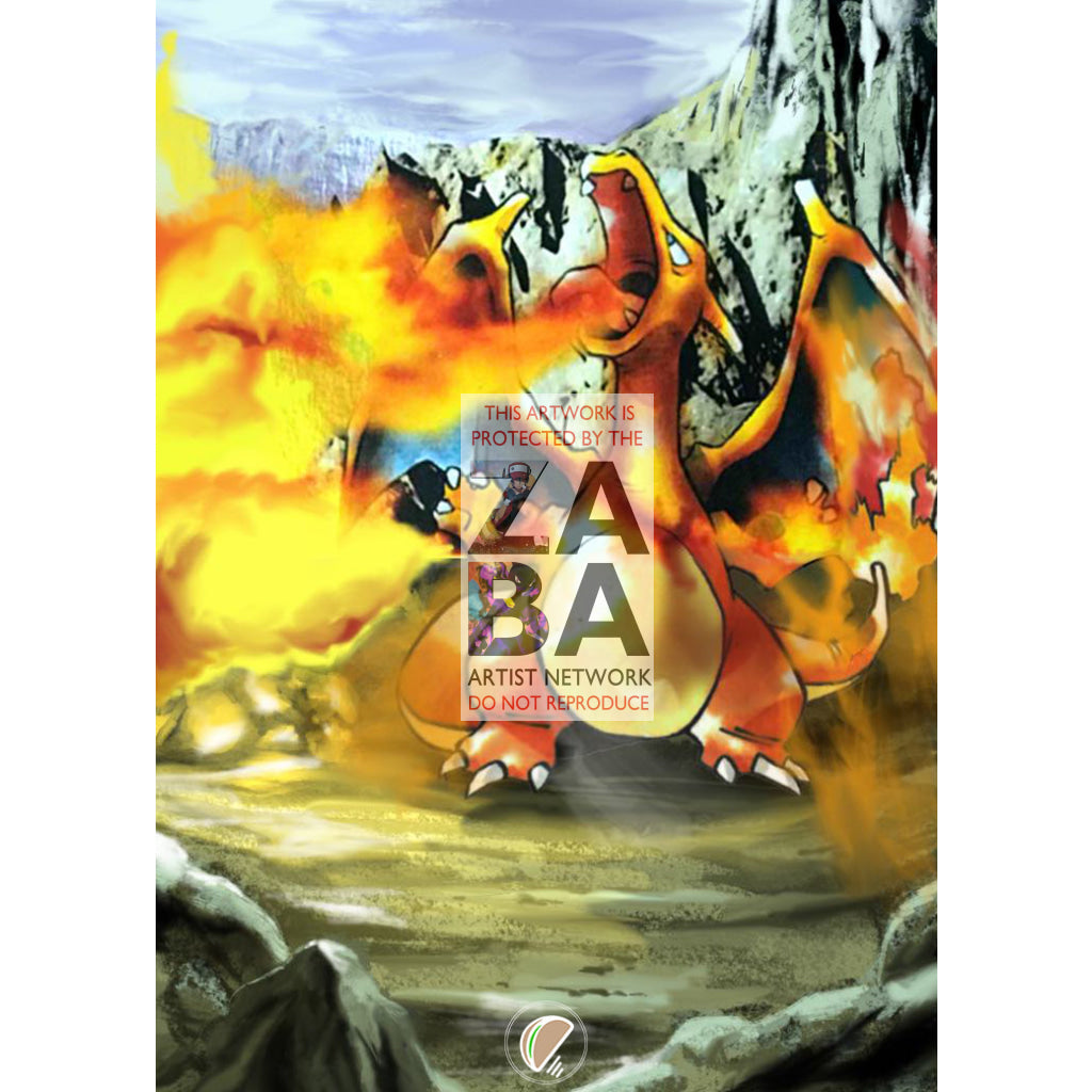 Blaine's Charizard 2/132 Gym Challenge Extended Art Custom Pokemon Card - ZabaTV