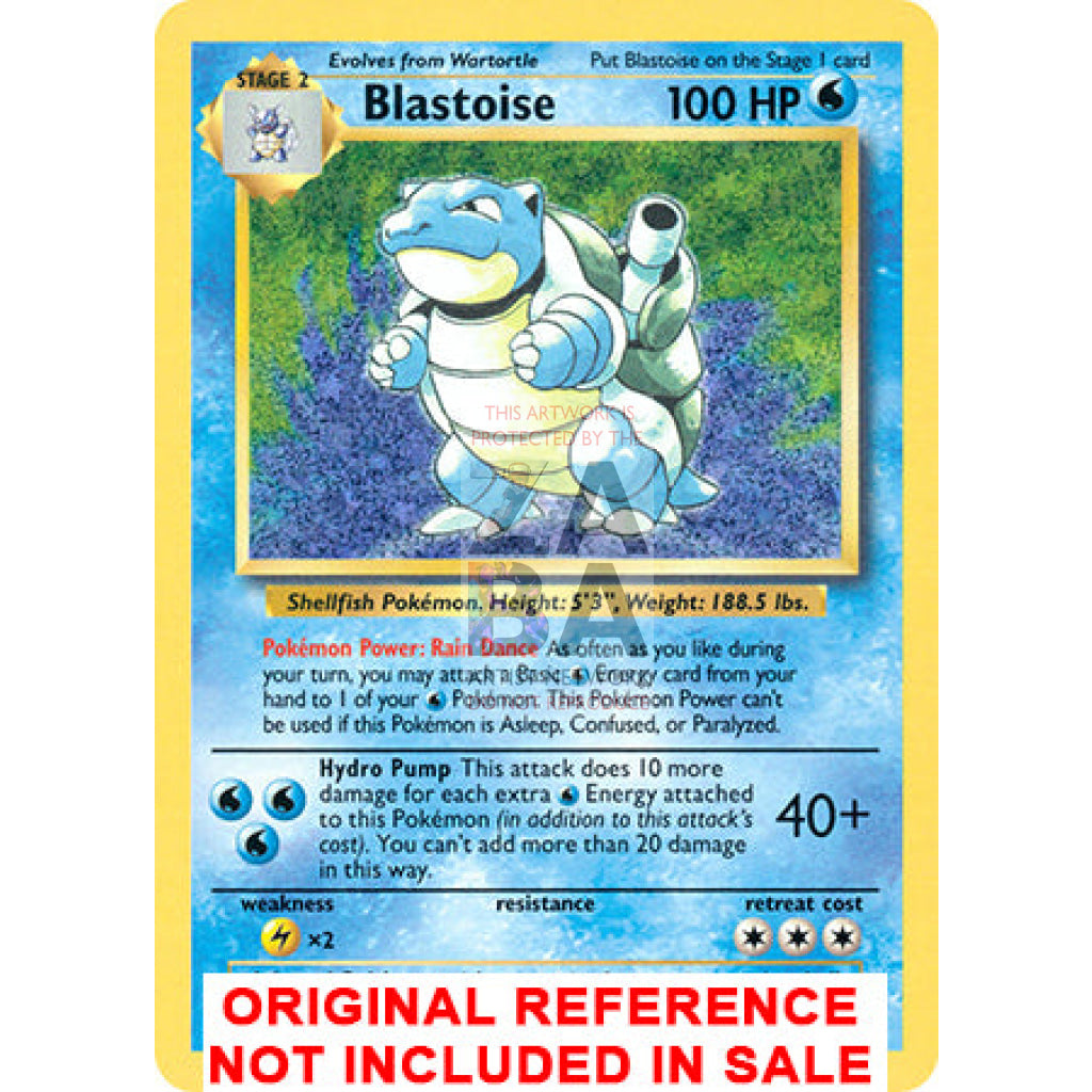 Blastoise 003/034 Ptcg Classic Extended Art Custom Pokemon Card