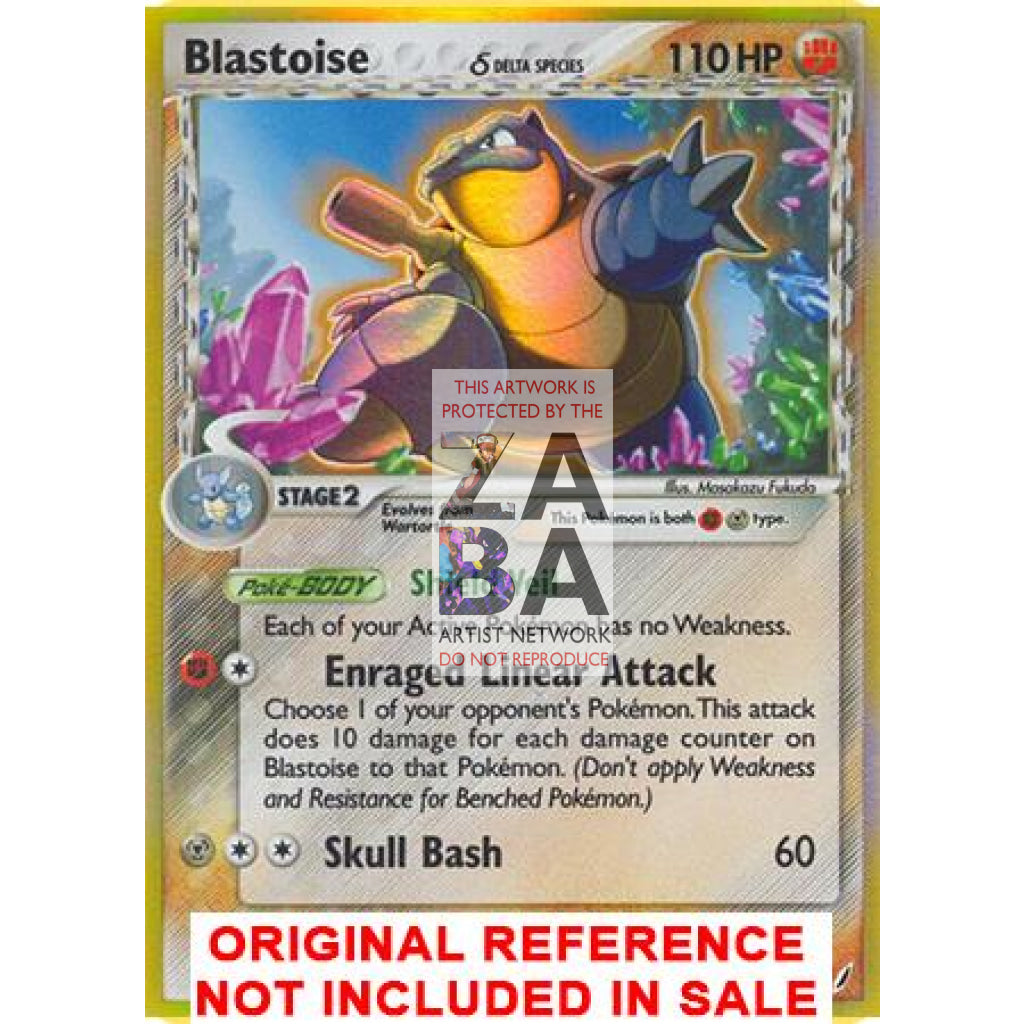 Blastoise (Delta Species) 2/100 Crystal Guardians Extended Art Custom Pokemon Card - ZabaTV