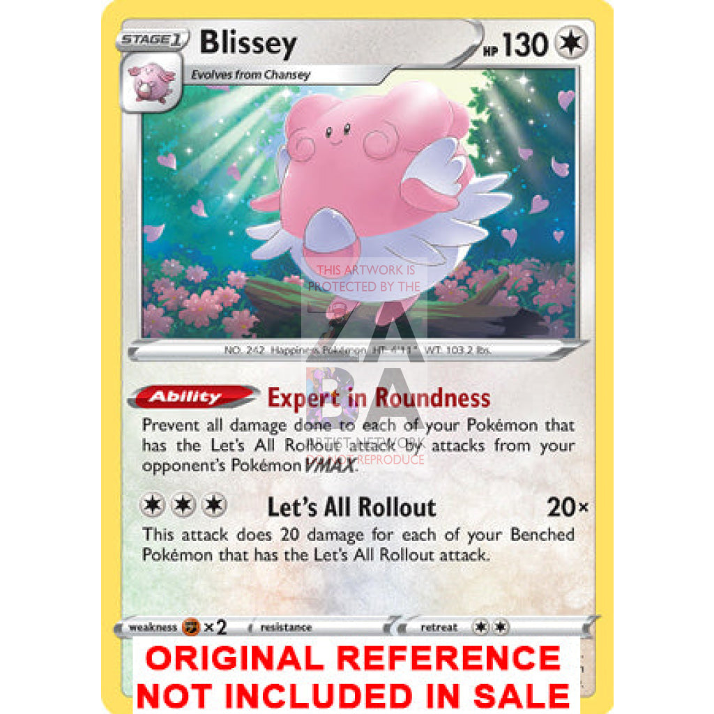 Blissey 203/264 Fusion Strike Extended Art Custom Pokemon Card