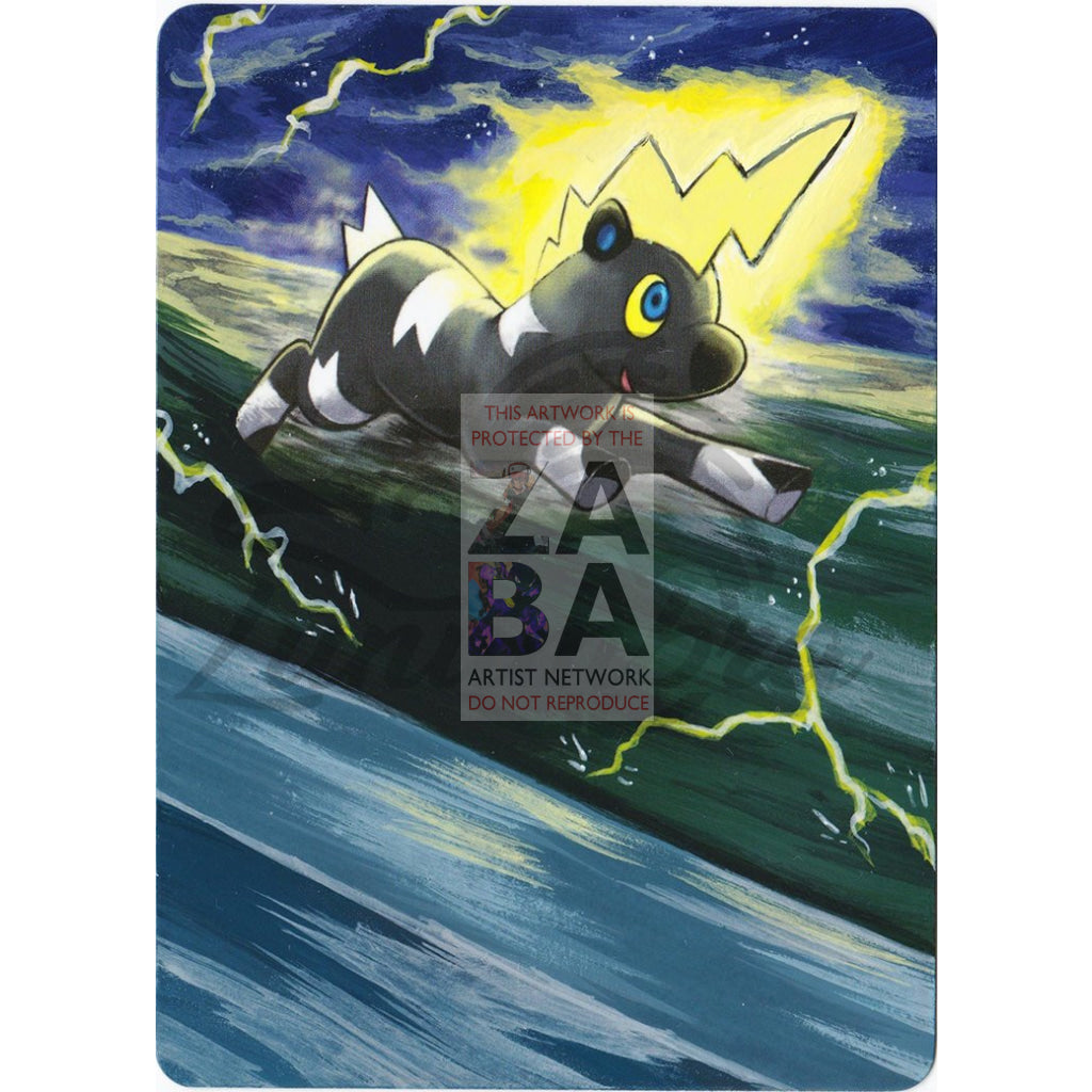 Blitzle 56/149 Boundaries Crossed Extended Art Custom Pokemon Card Textless Silver Holographic