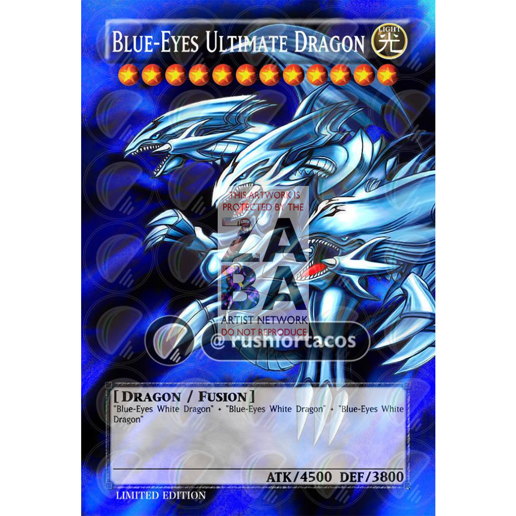 Blue Eyes Ultimate Dragon Full Art ORICA - Custom Yu-Gi-Oh! Card - ZabaTV