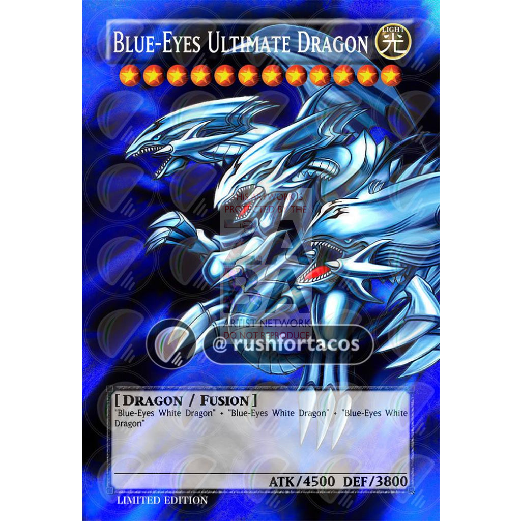 Blue Eyes Ultimate Dragon Full Art ORICA - Custom Yu-Gi-Oh! Card - ZabaTV