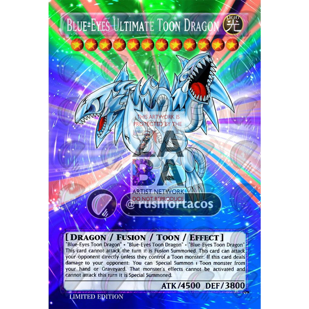 Blue-Eyes Ultimate Toon Dragon Full Art ORICA - Custom Yu-Gi-Oh! Card - ZabaTV